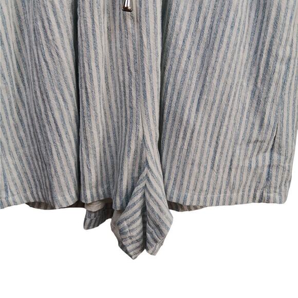 NWT Allie Rose Romper Blue and White Striped Size S - Picture 5 of 9